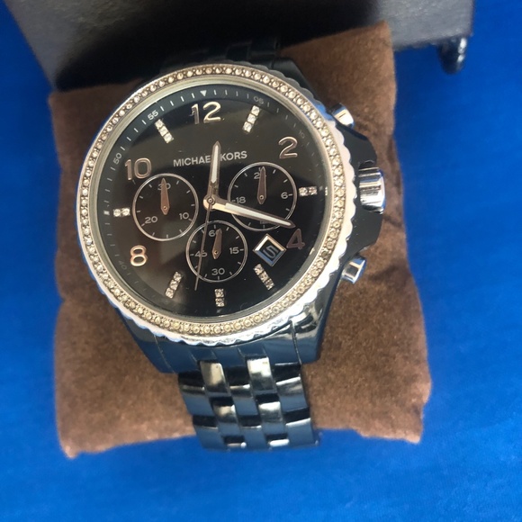 Michael Kors Chronograph Ladies Watch MK5490--Black main image 4